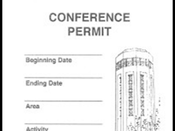 Photo of blank Conference Permit